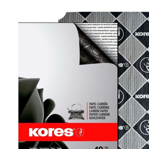 PAPEL CARBON CTA. KORES C100H. NEGRO E.10 C.50